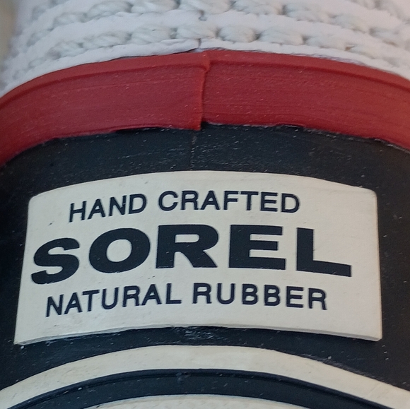 Sorel Sorelli Tall Waterproof Winter Boots White Black Quilted Leather Women 8 ❄ - Picture 10 of 16